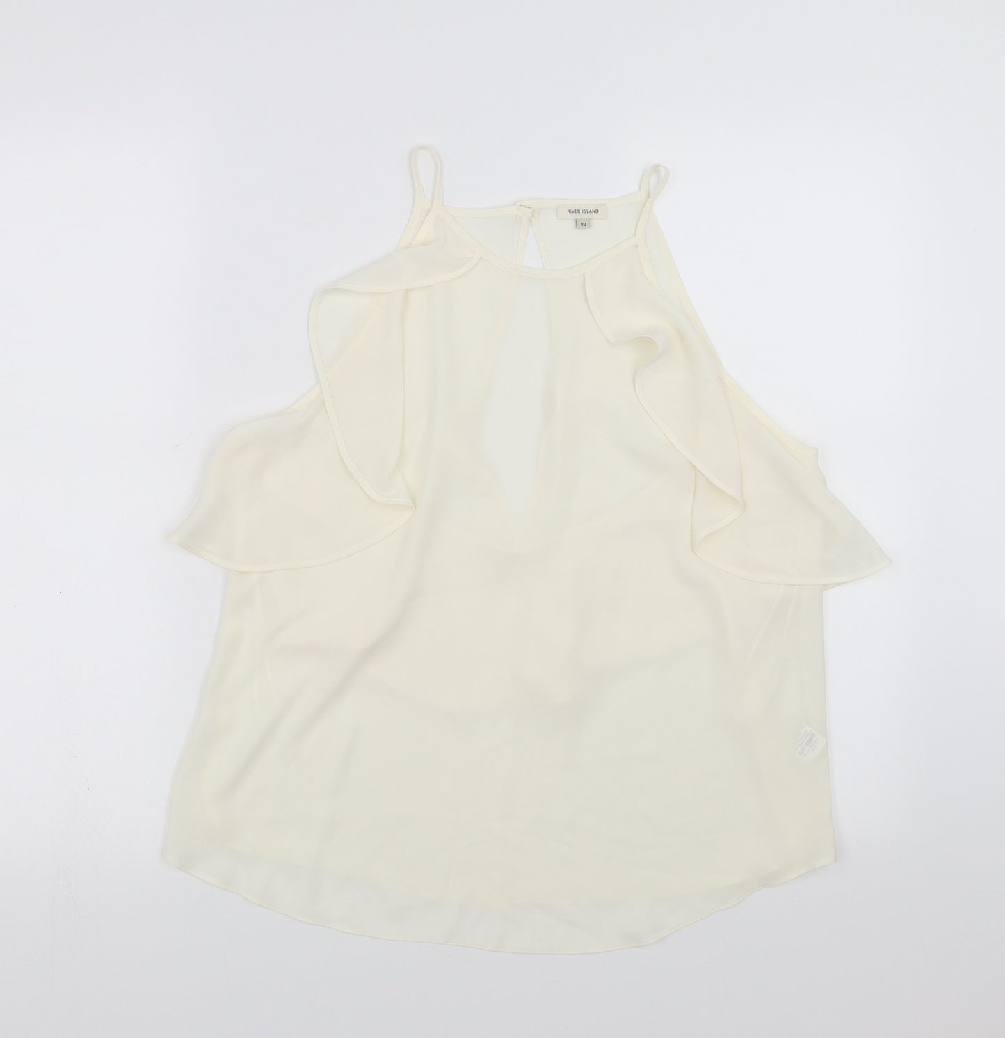 River Island Womens Ivory   Basic Blouse Size 12