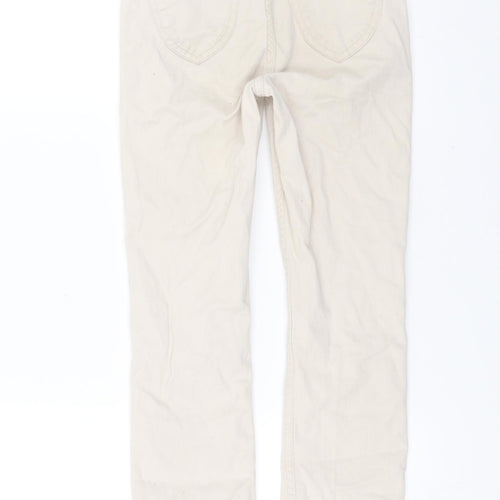 H&M Girls Beige   Straight Jeans Size 7-8 Years