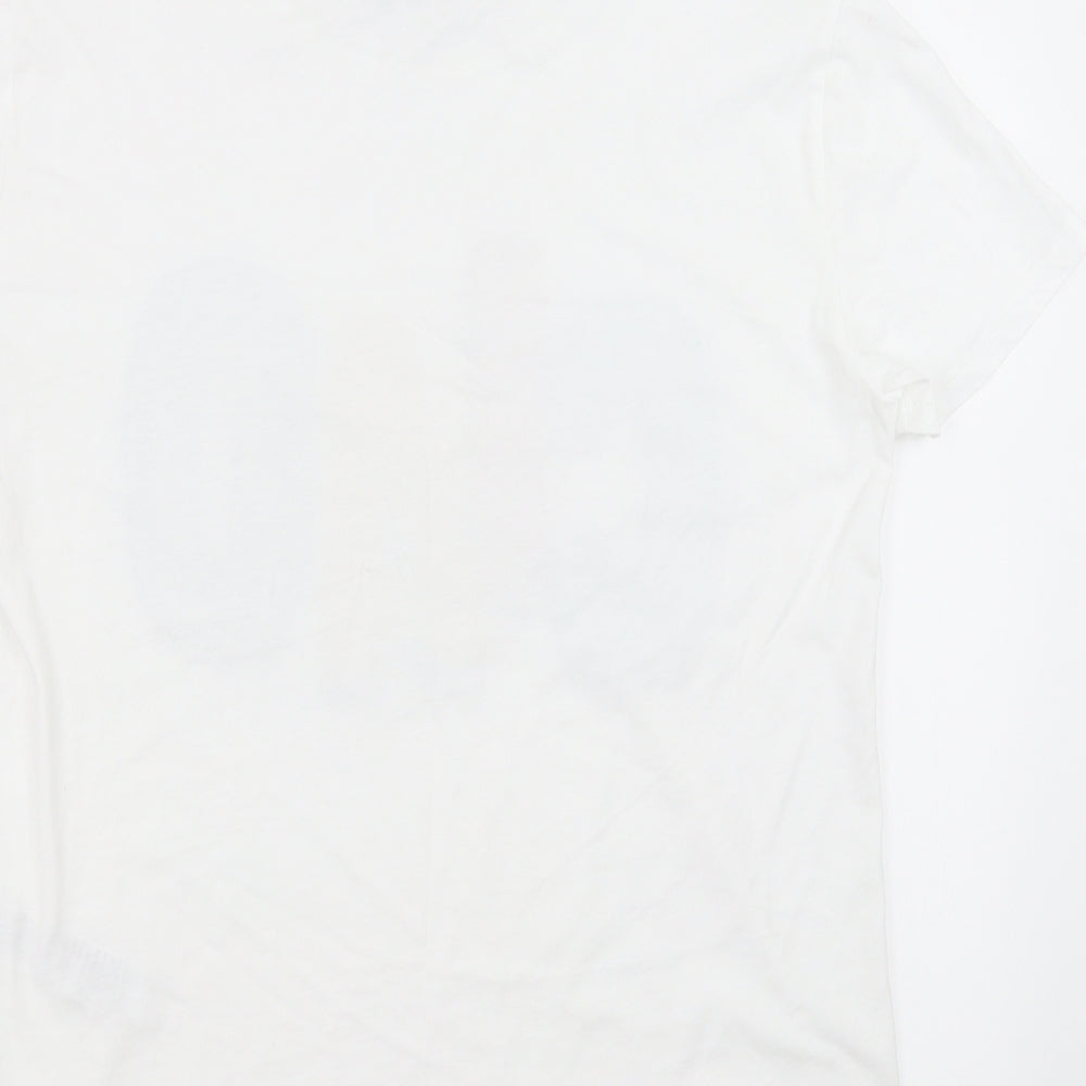 New Look Womens White   Basic T-Shirt Size 12  - ciao