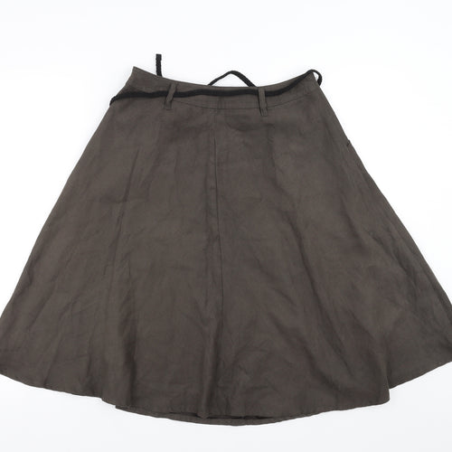TopSecret Womens Green   A-Line Skirt Size 6