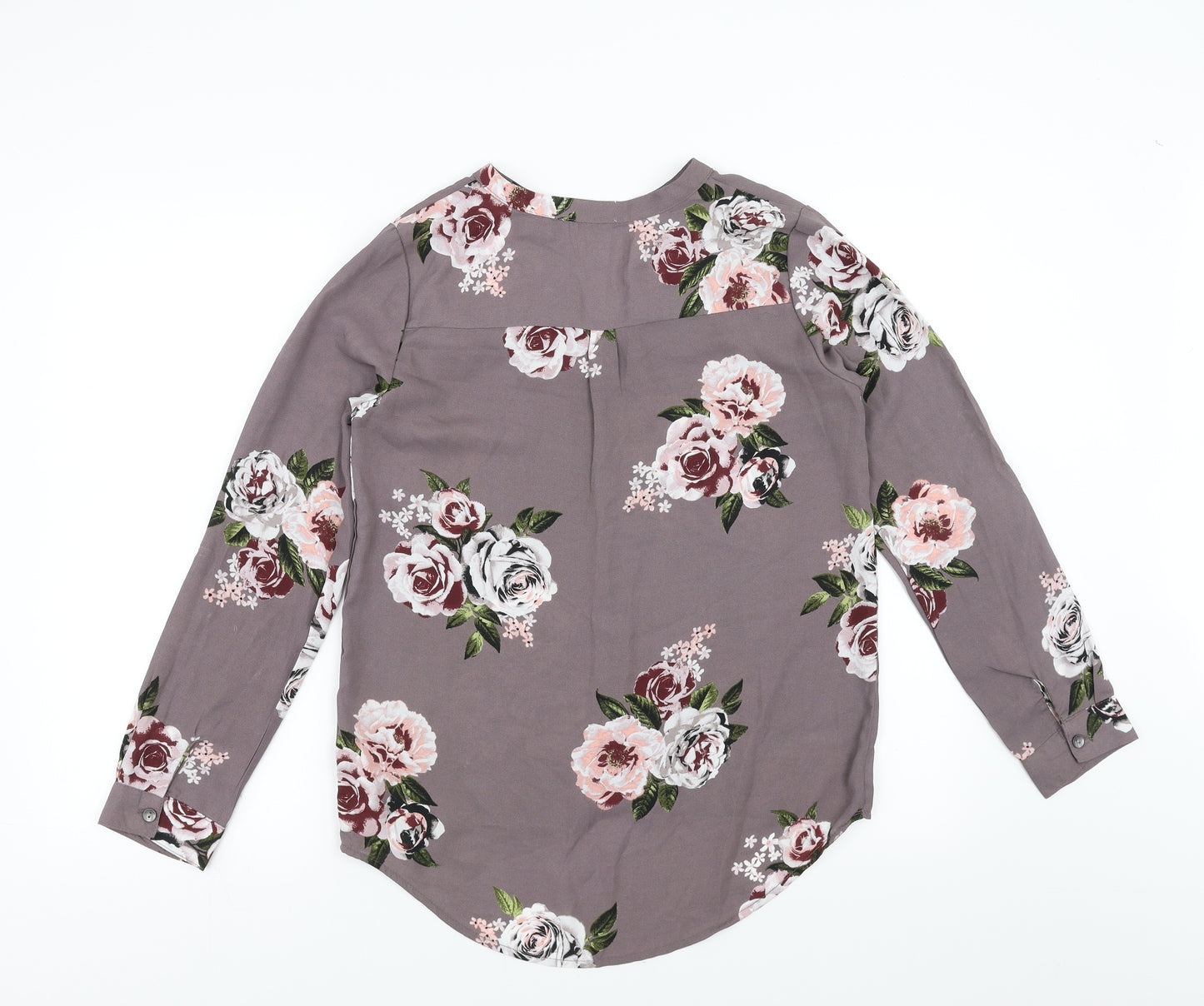 Apricot Womens Purple Floral  Basic Blouse Size 8