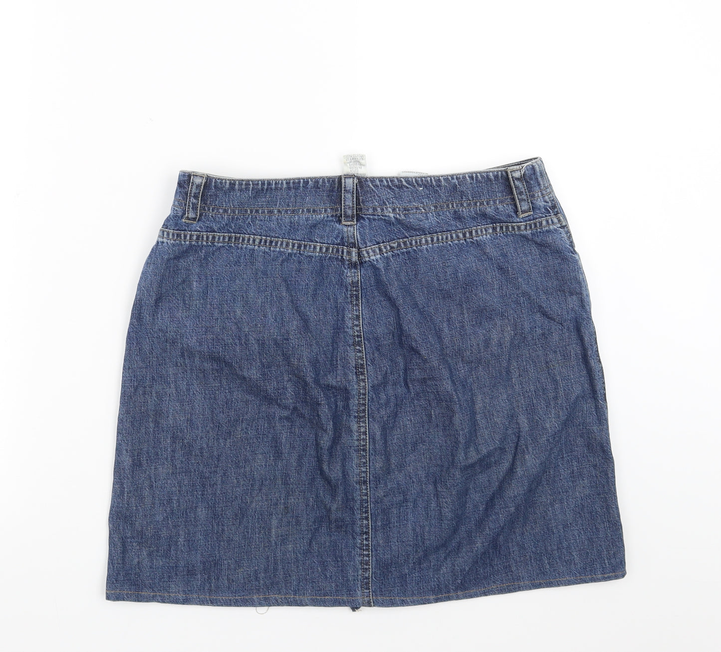 jones sport Womens Blue  Denim A-Line Skirt Size 8