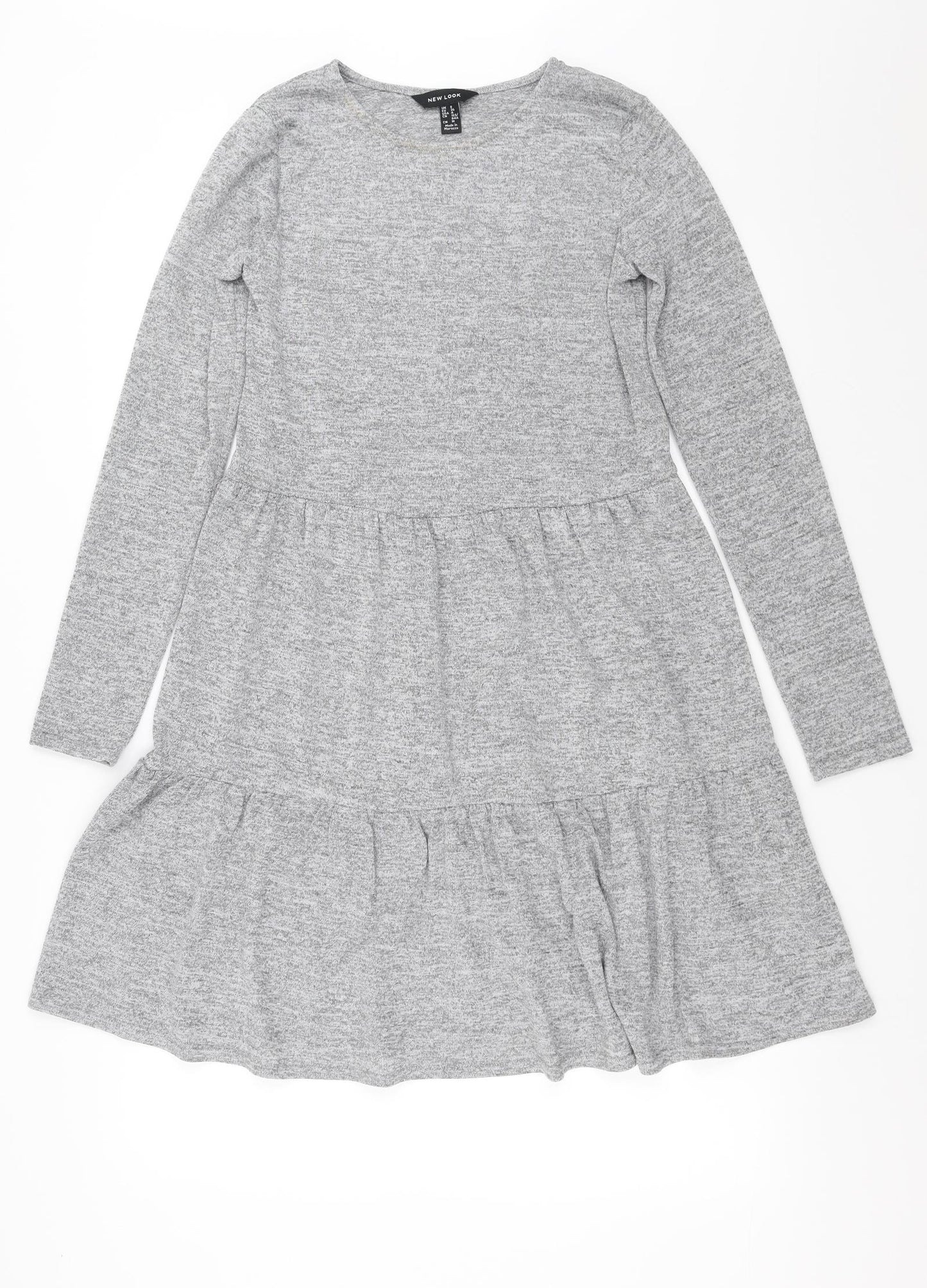 New Look Womens Grey   Jumper Dress  Size 8