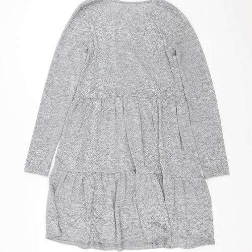 New Look Womens Grey   Jumper Dress  Size 8