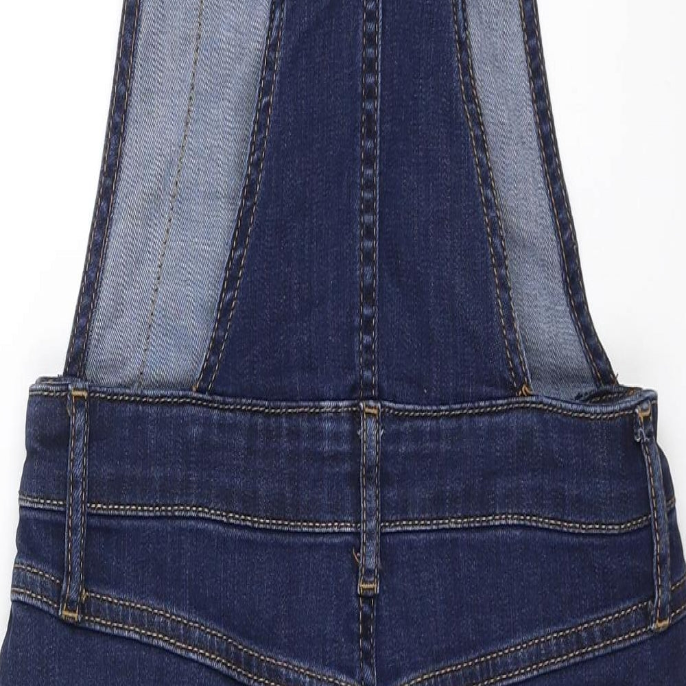 River Island Womens Blue  Denim Pinafore/Dungaree Dress  Size 8
