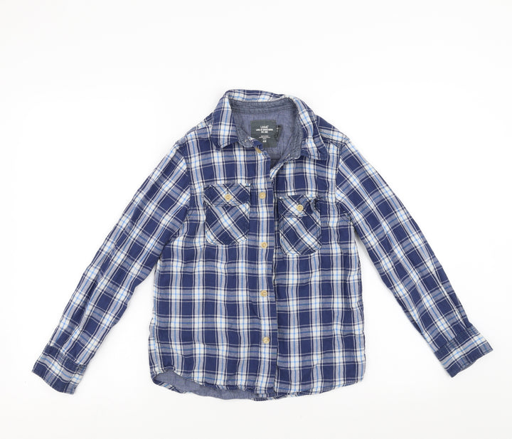 Primark Boys Blue Check Basic Button-Up Size 9-10 Years