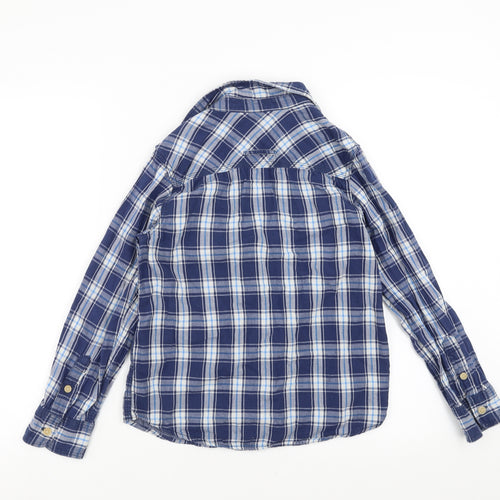 Primark Boys Blue Check  Basic Button-Up Size 9-10 Years