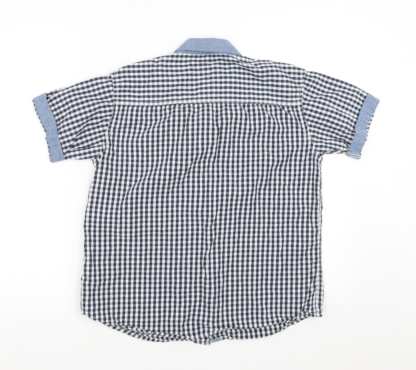 Ripstop Boys Blue Check  Basic Button-Up Size XL