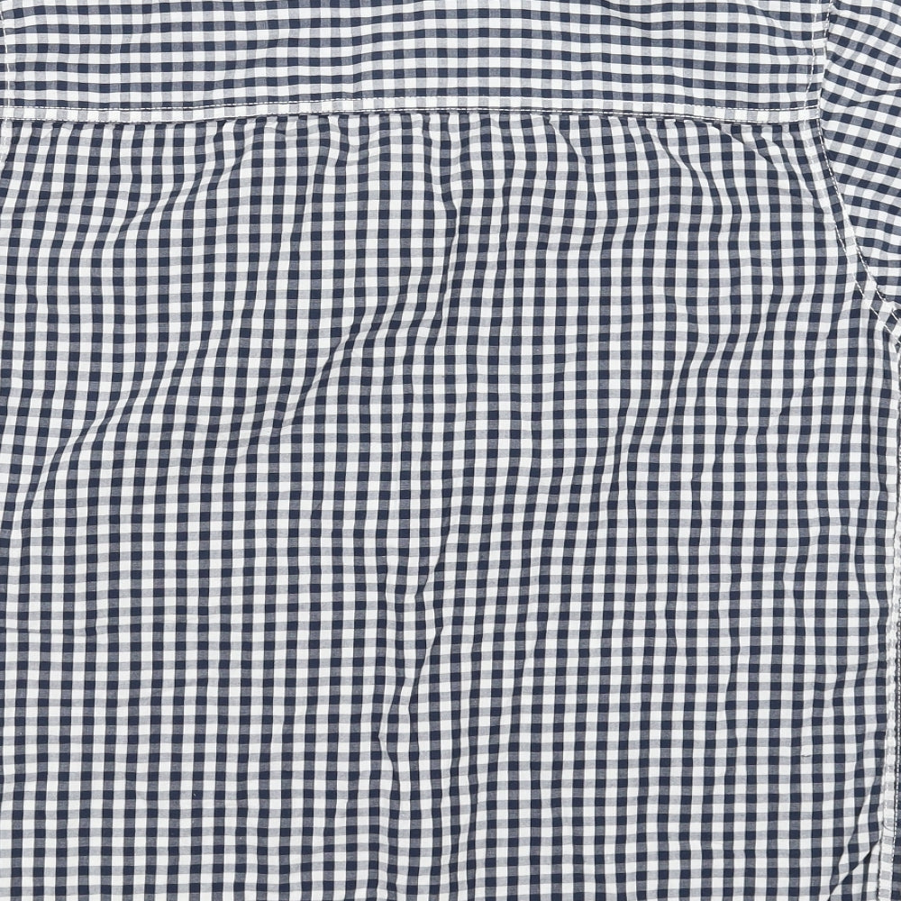 Ripstop Boys Blue Check  Basic Button-Up Size XL
