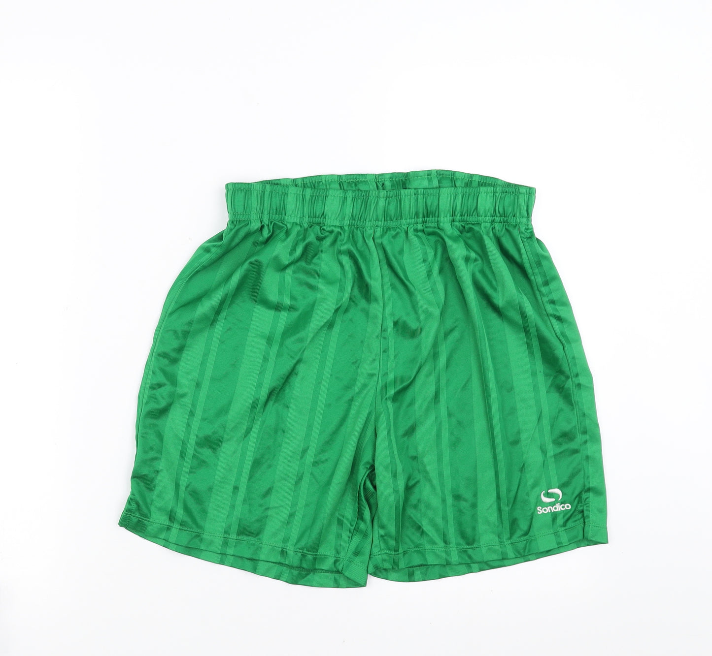 Sondico Mens Green Striped  Sweat Shorts Size S