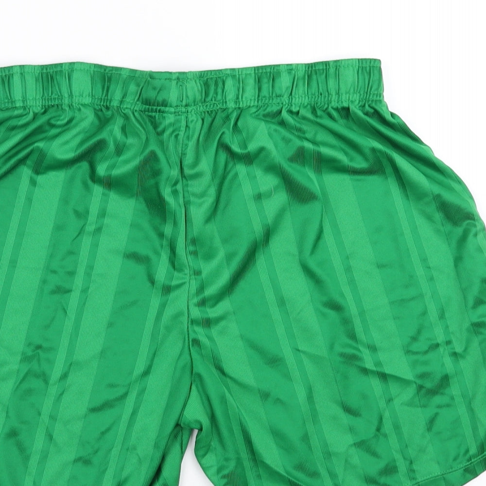 Sondico Mens Green Striped  Sweat Shorts Size S