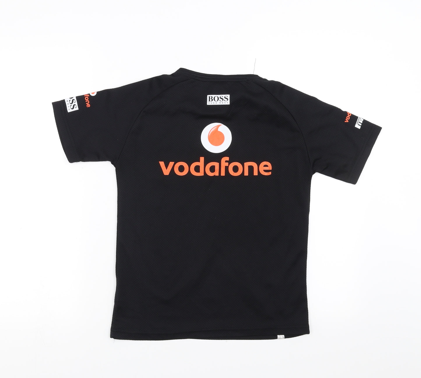 Vodafone Mclaren Boys Black   Basic T-Shirt Size L