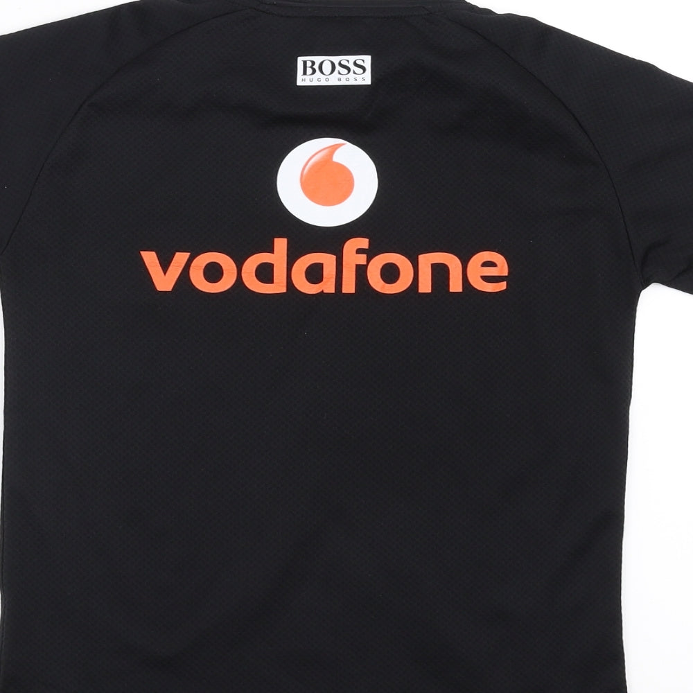 Vodafone Mclaren Boys Black   Basic T-Shirt Size L