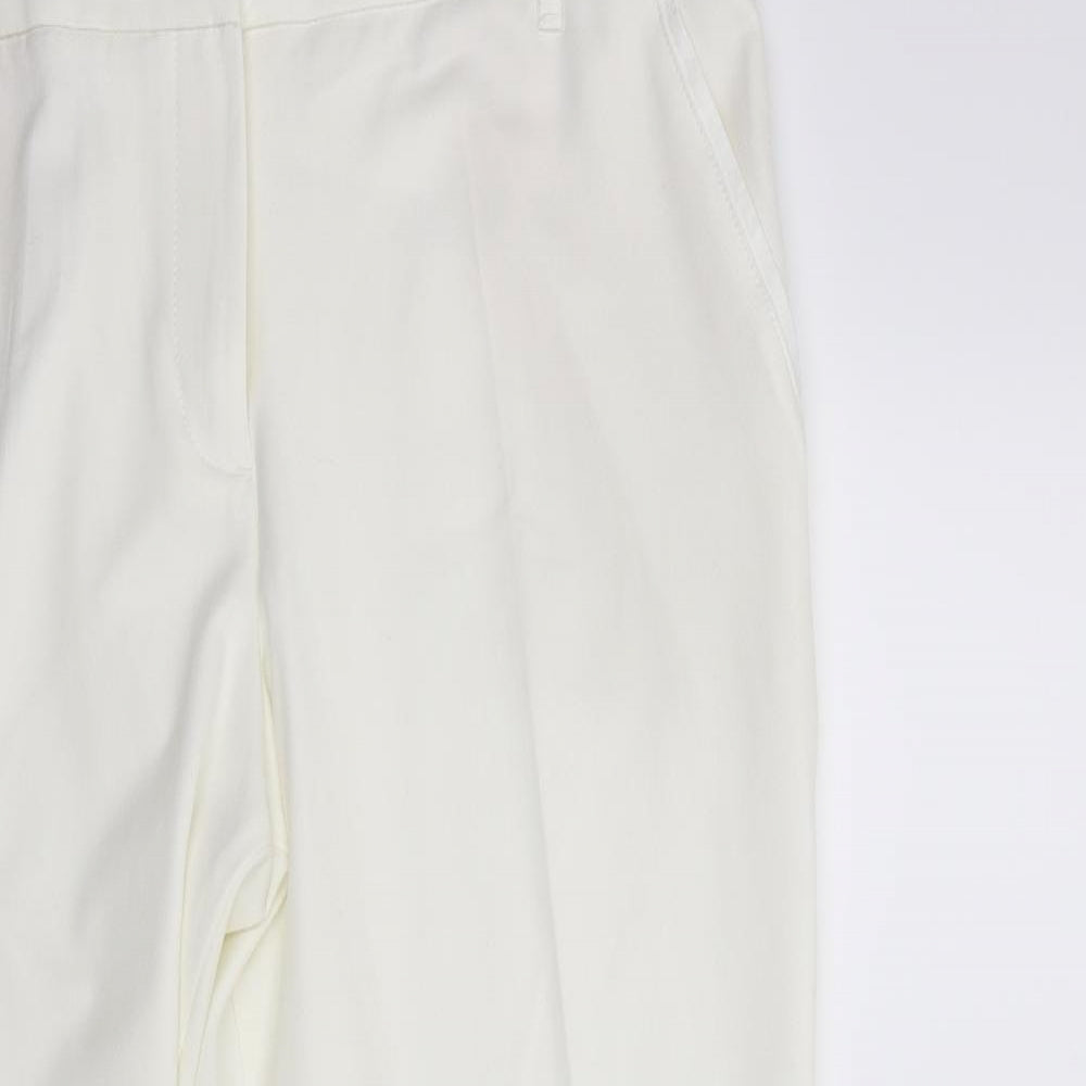 Marks and Spencer Womens White   Trousers  Size 18 L27 in