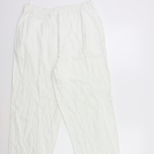 COTTO SUMMER COLOURS Womens White   Trousers  Size 30 in L25 in