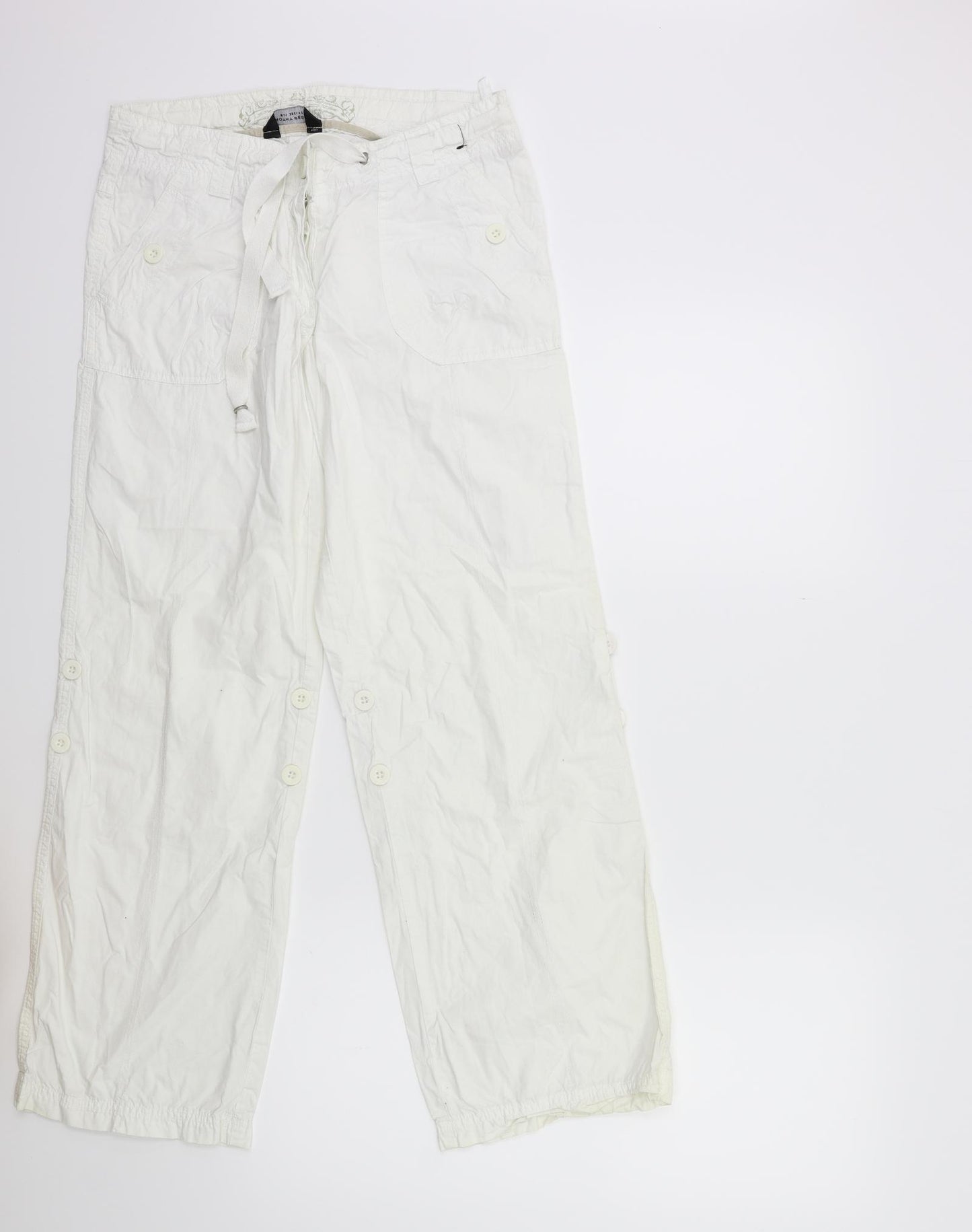 Dorothy Perkins Womens White   Trousers  Size 8 L27 in