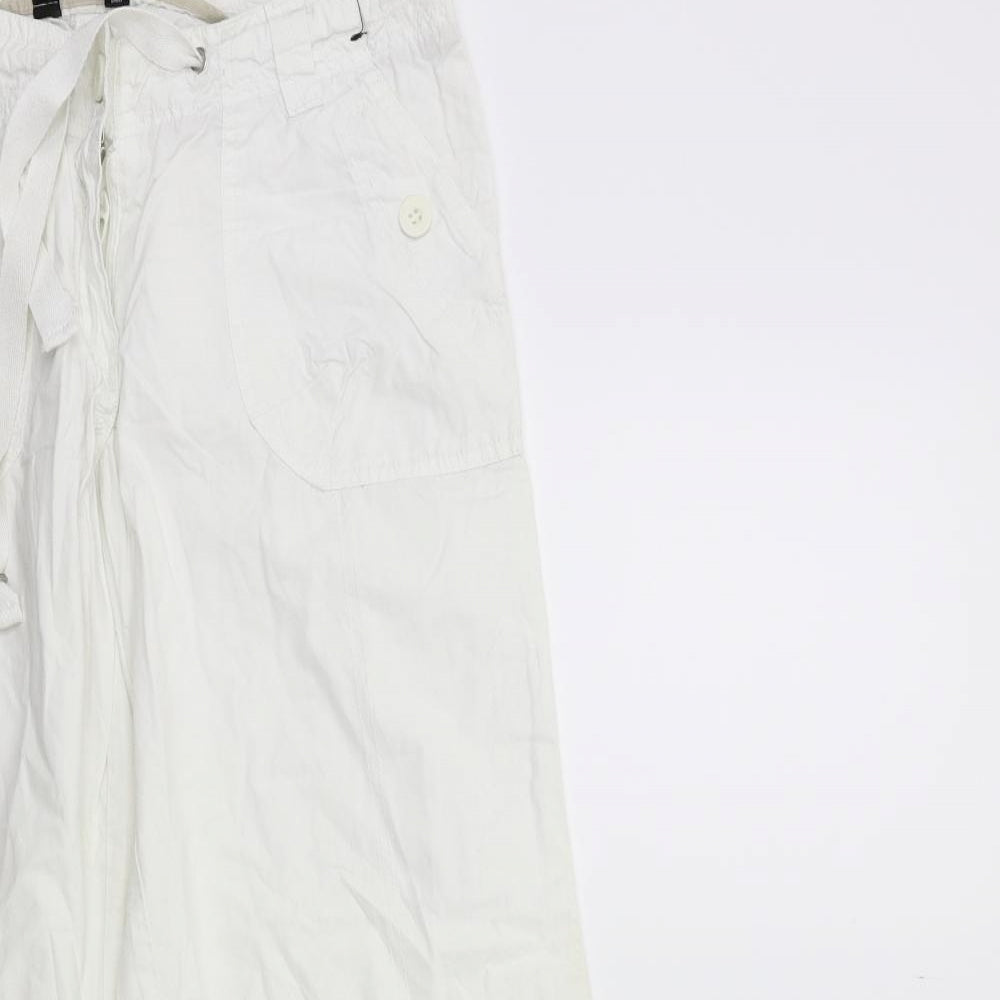 Dorothy Perkins Womens White   Trousers  Size 8 L27 in