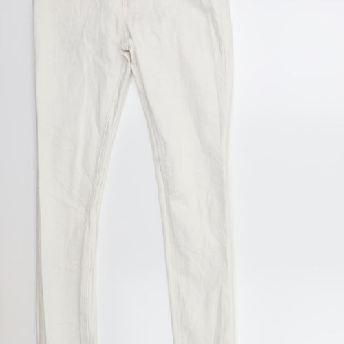 EDC Womens White  Denim Skinny Jeans Size 26 in L30 in