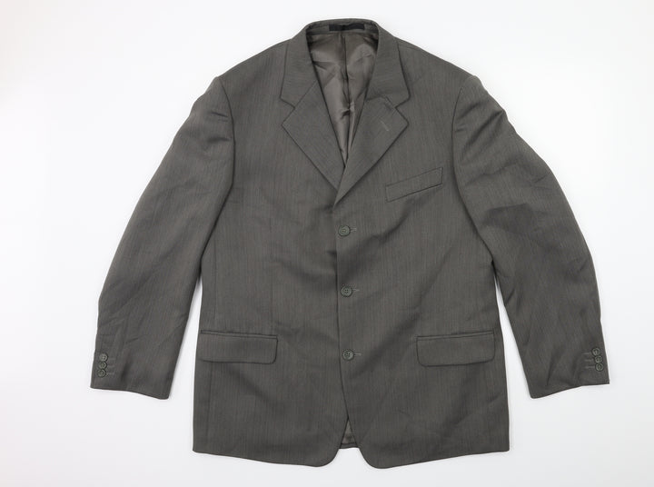 Preworn Mens Grey   Jacket Suit Jacket Size 44