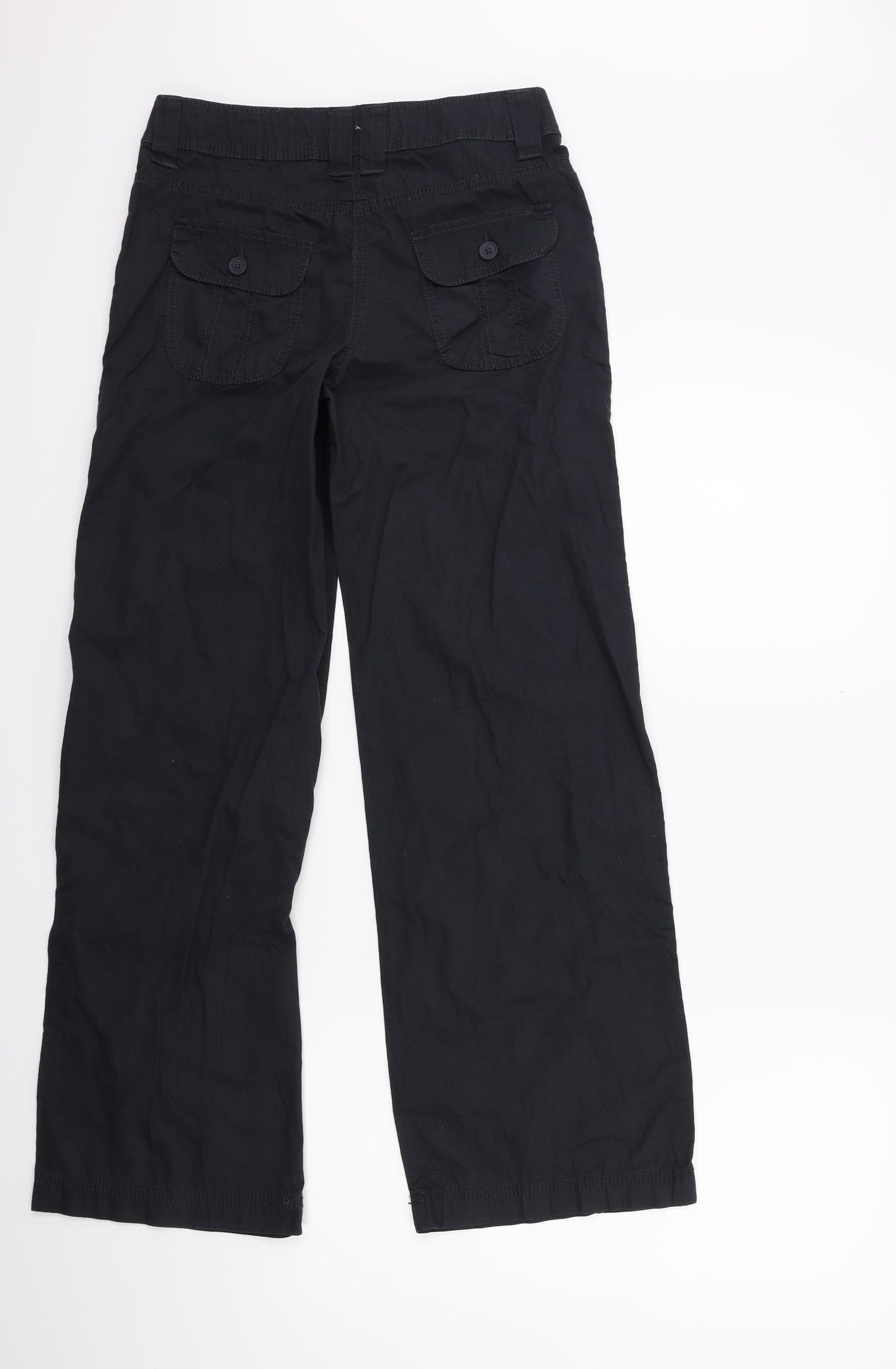 Marks and Spencer Womens Blue   Cargo Trousers Size 8 L29 in