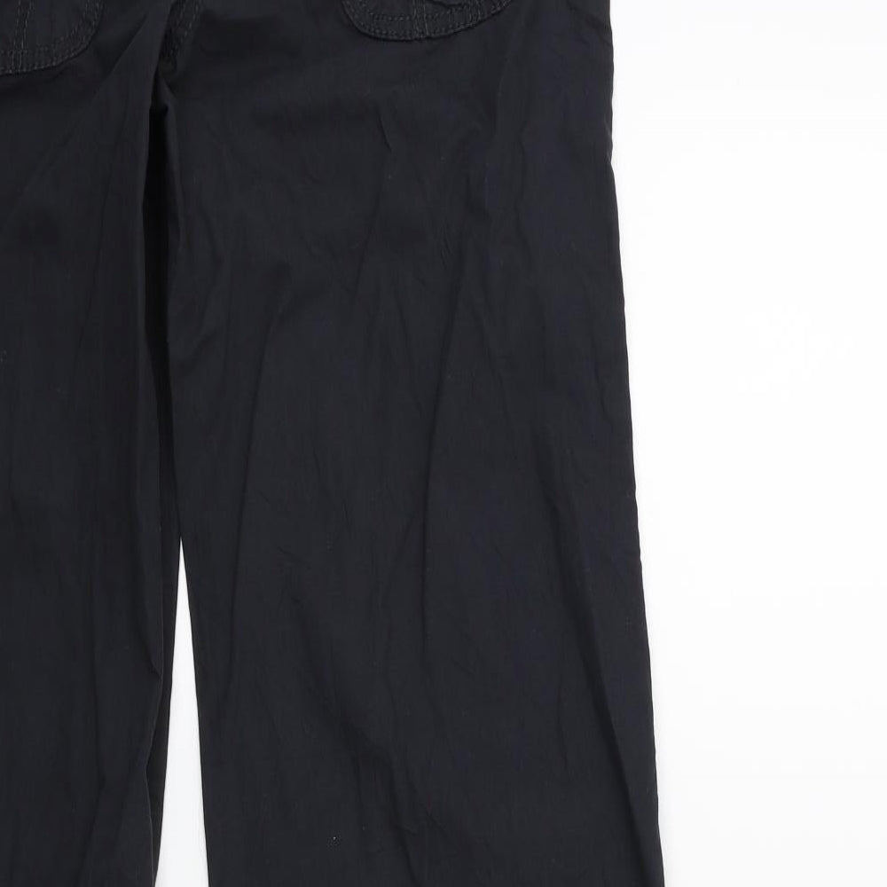 Marks and Spencer Womens Blue   Cargo Trousers Size 8 L29 in