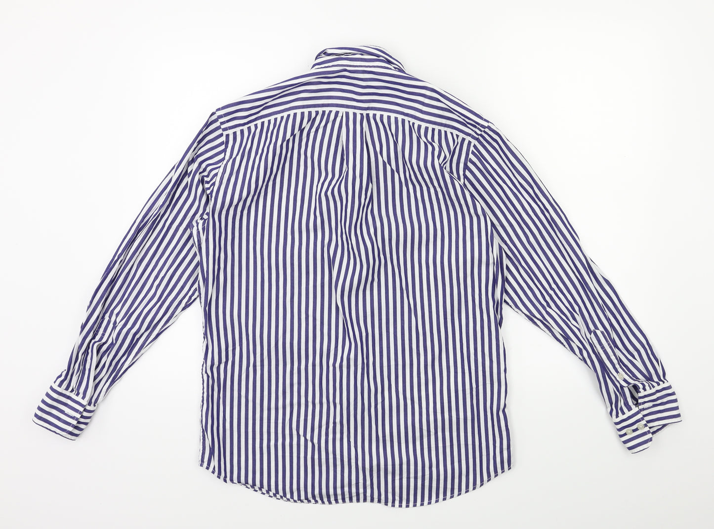 Uniqlo Womens Blue Striped  Basic Button-Up Size M