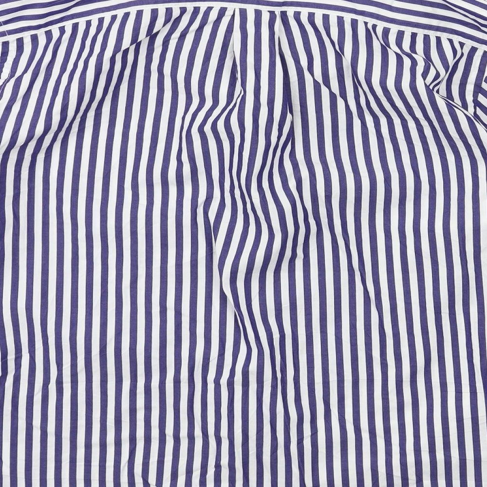 Uniqlo Womens Blue Striped  Basic Button-Up Size M