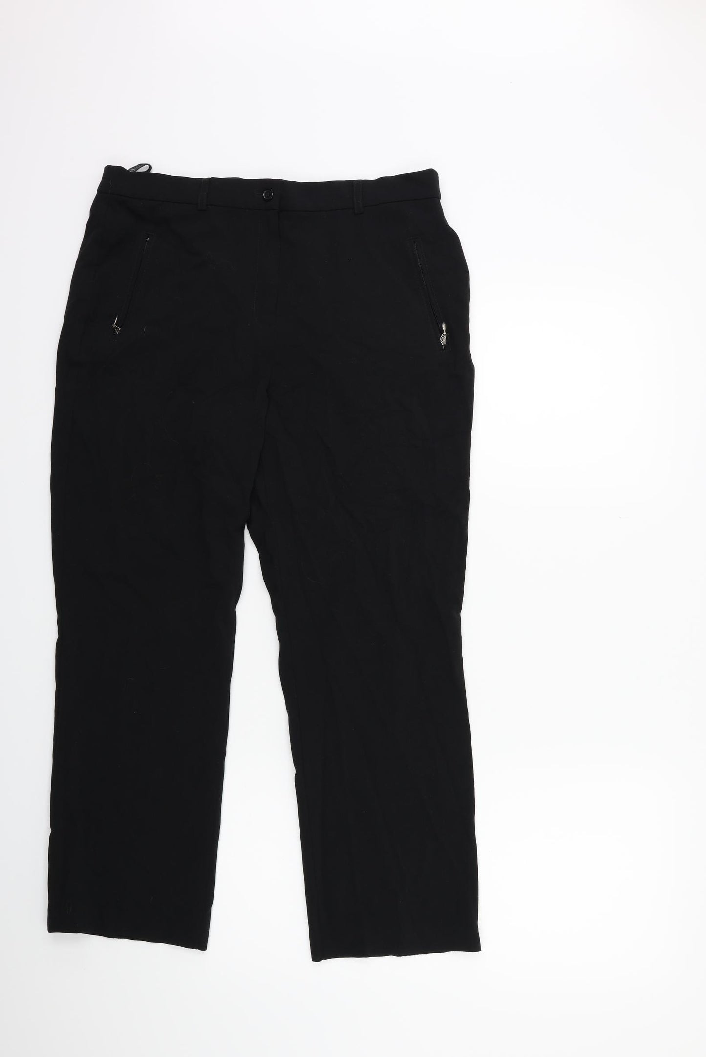 Marks and Spencer Womens Black   Trousers  Size 14 L27 in