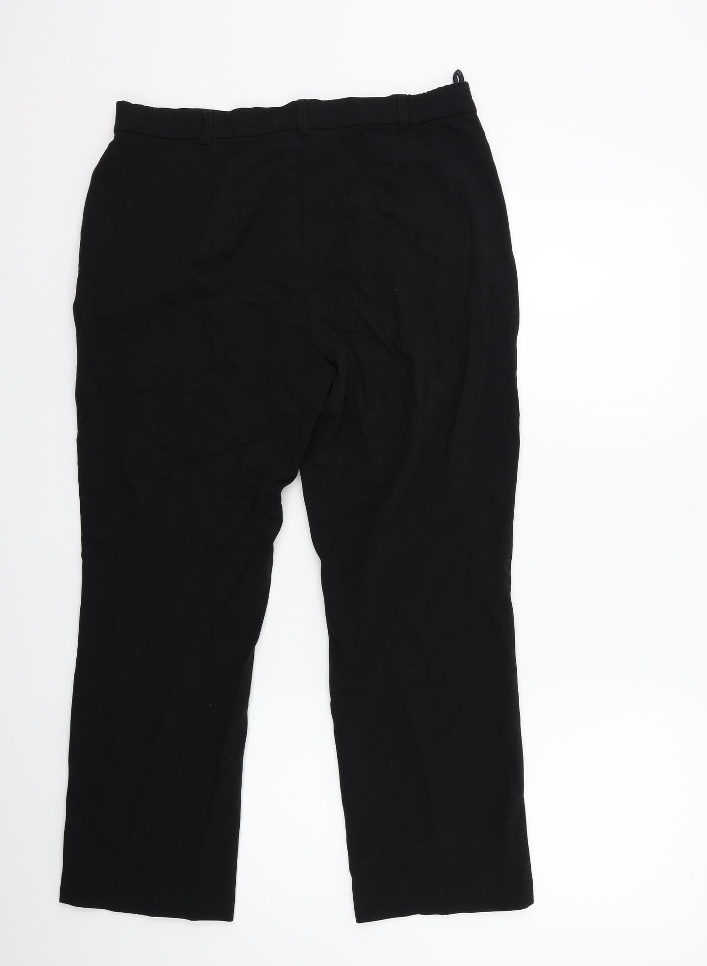 Marks and Spencer Womens Black   Trousers  Size 14 L27 in