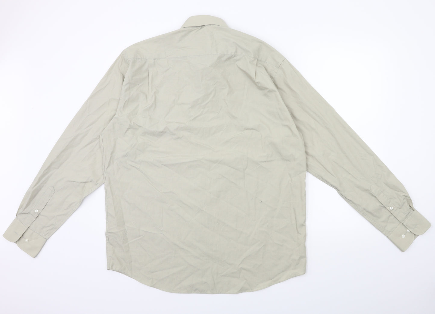 Thomas Nash Mens Green    Button-Up Size 16.5