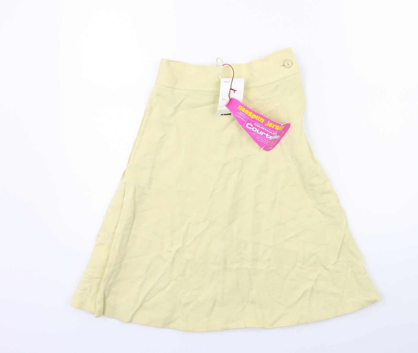 Courtelle Womens Yellow   A-Line Skirt Size 12