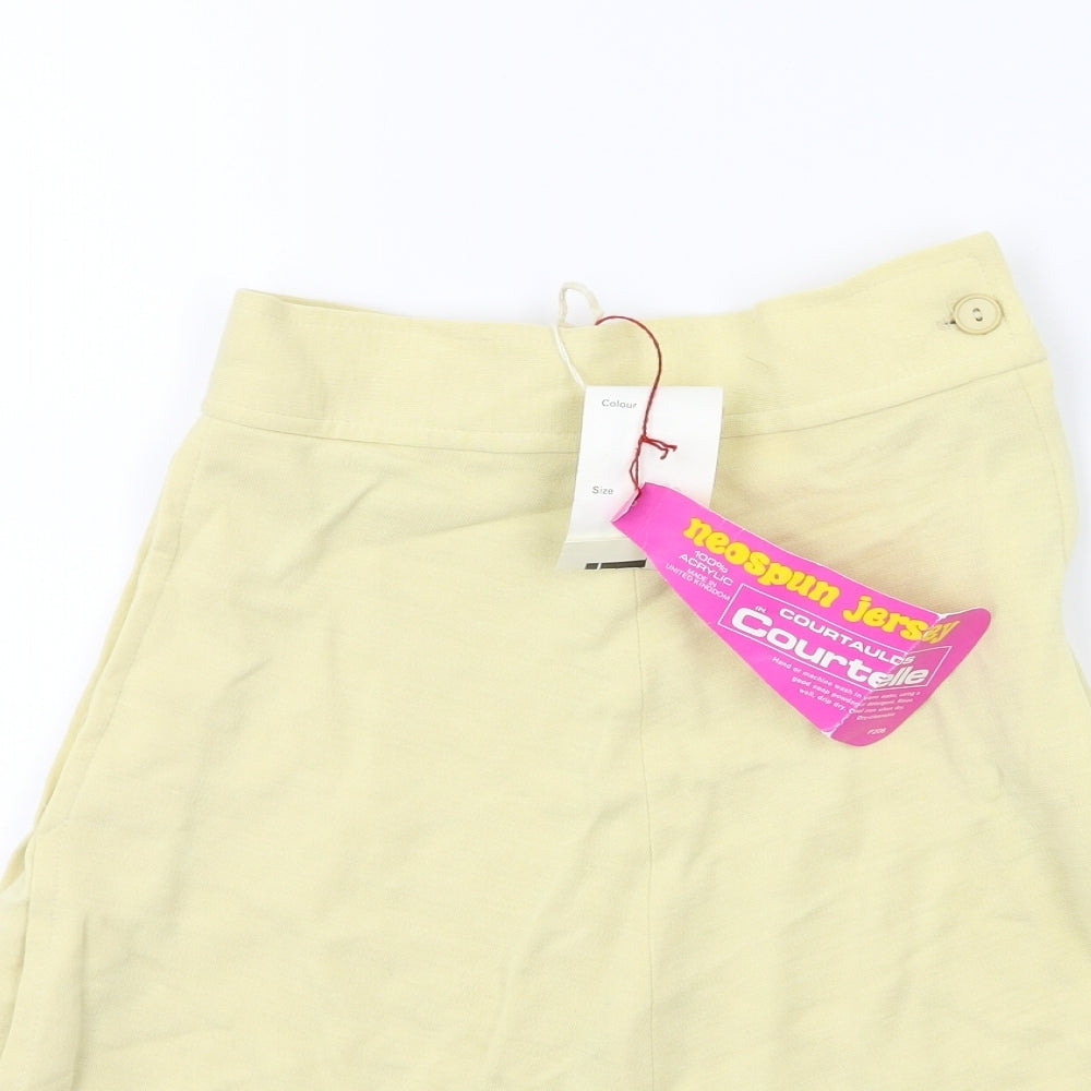 Courtelle Womens Yellow   A-Line Skirt Size 12