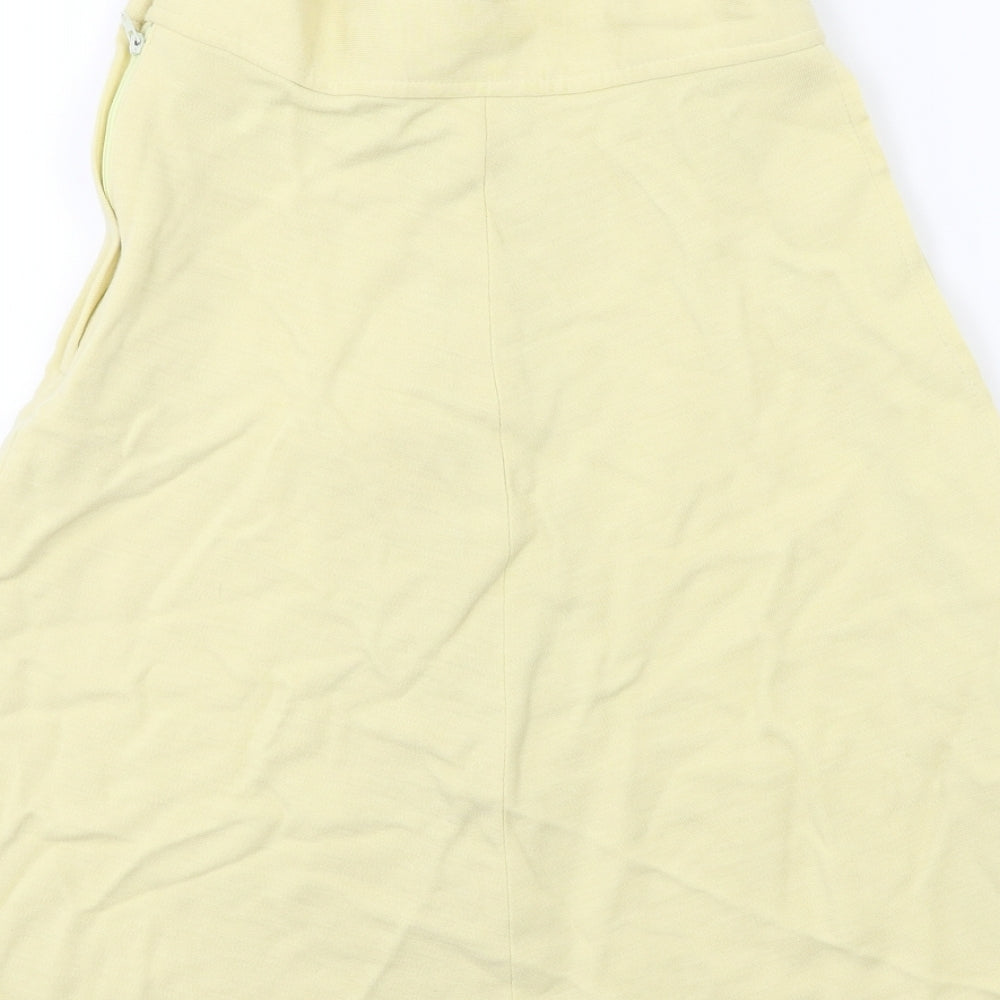 Courtelle Womens Yellow   A-Line Skirt Size 12