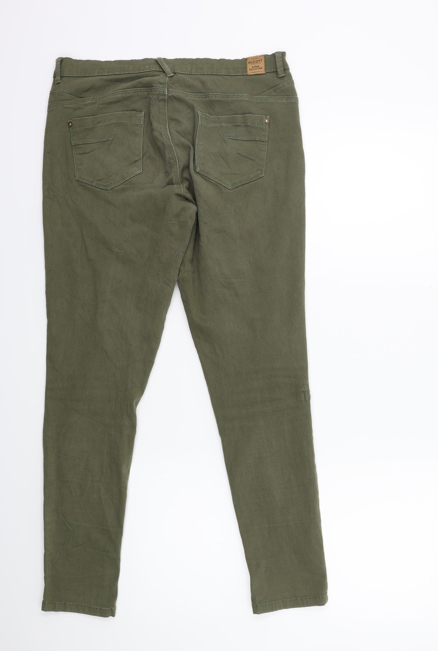 alcott Womens Green  Denim Skinny Jeans Size 30 in L28 in