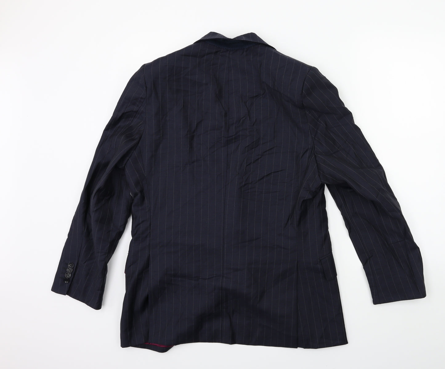 Austin Reed Mens Blue Striped  Jacket Suit Jacket Size 42