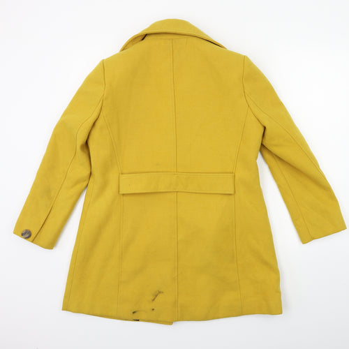 ASOS Womens Yellow   Overcoat Coat Size 10