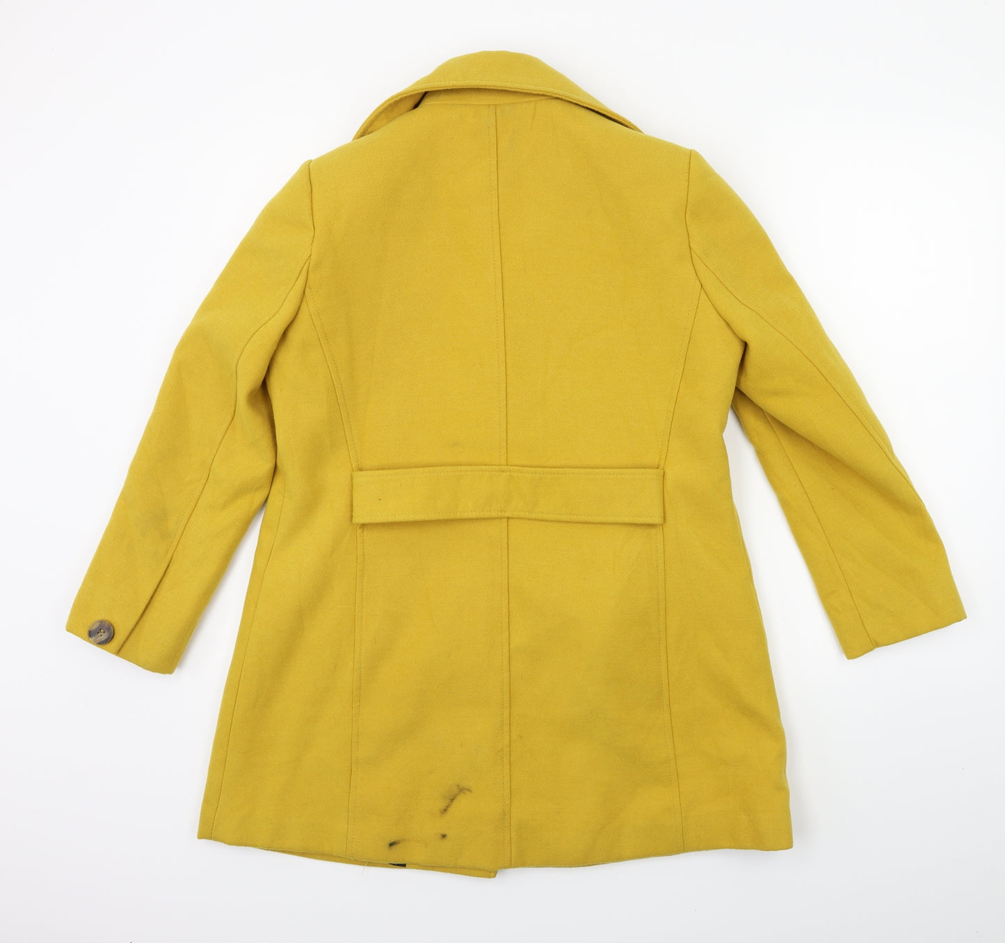 ASOS Womens Yellow   Overcoat Coat Size 10