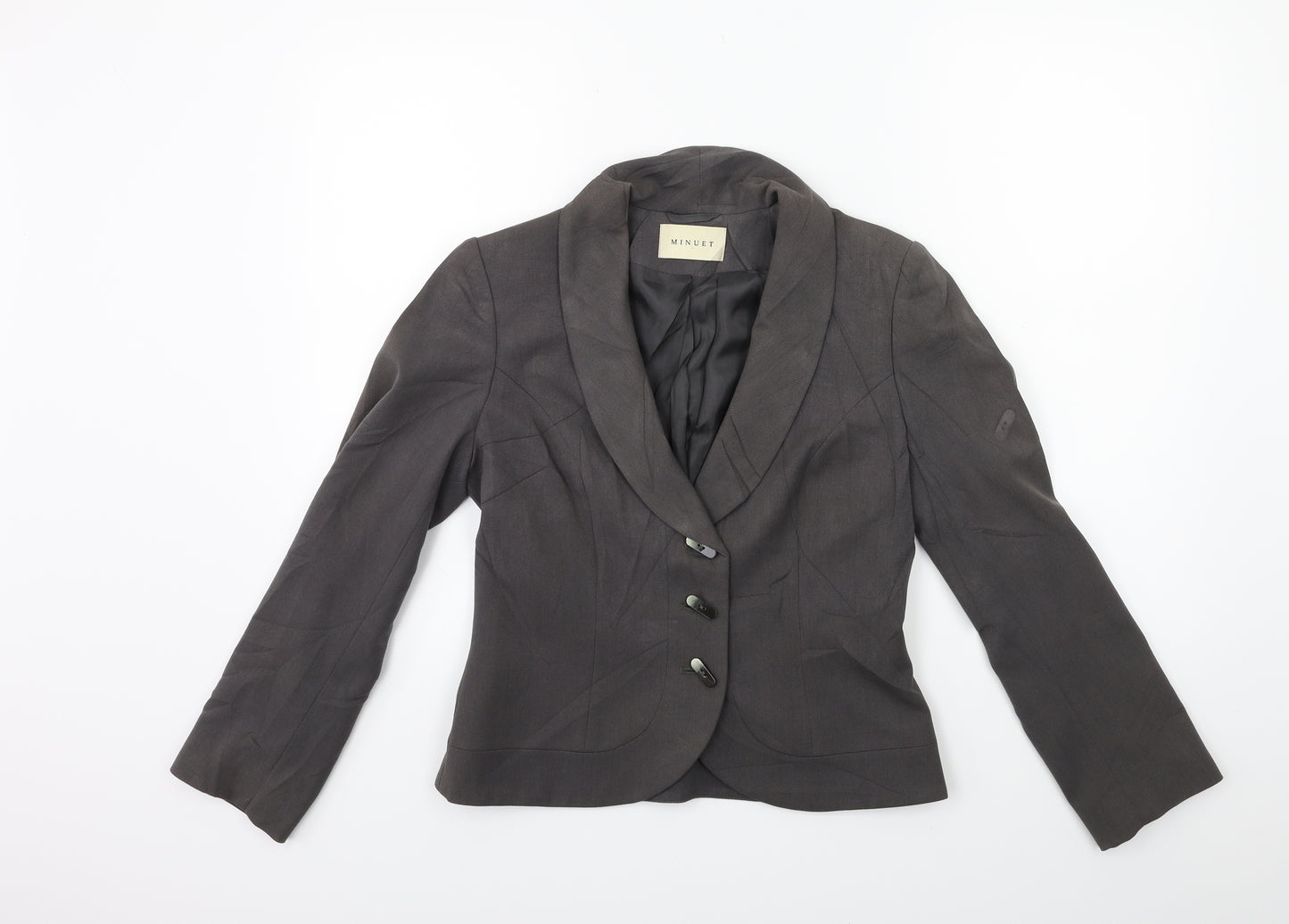 minute Womens Grey   Jacket Blazer Size 8