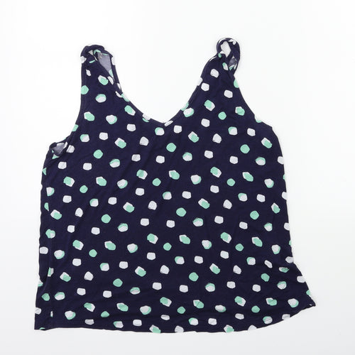 Marks and Spencer Womens Blue Floral  Basic Tank Size 12