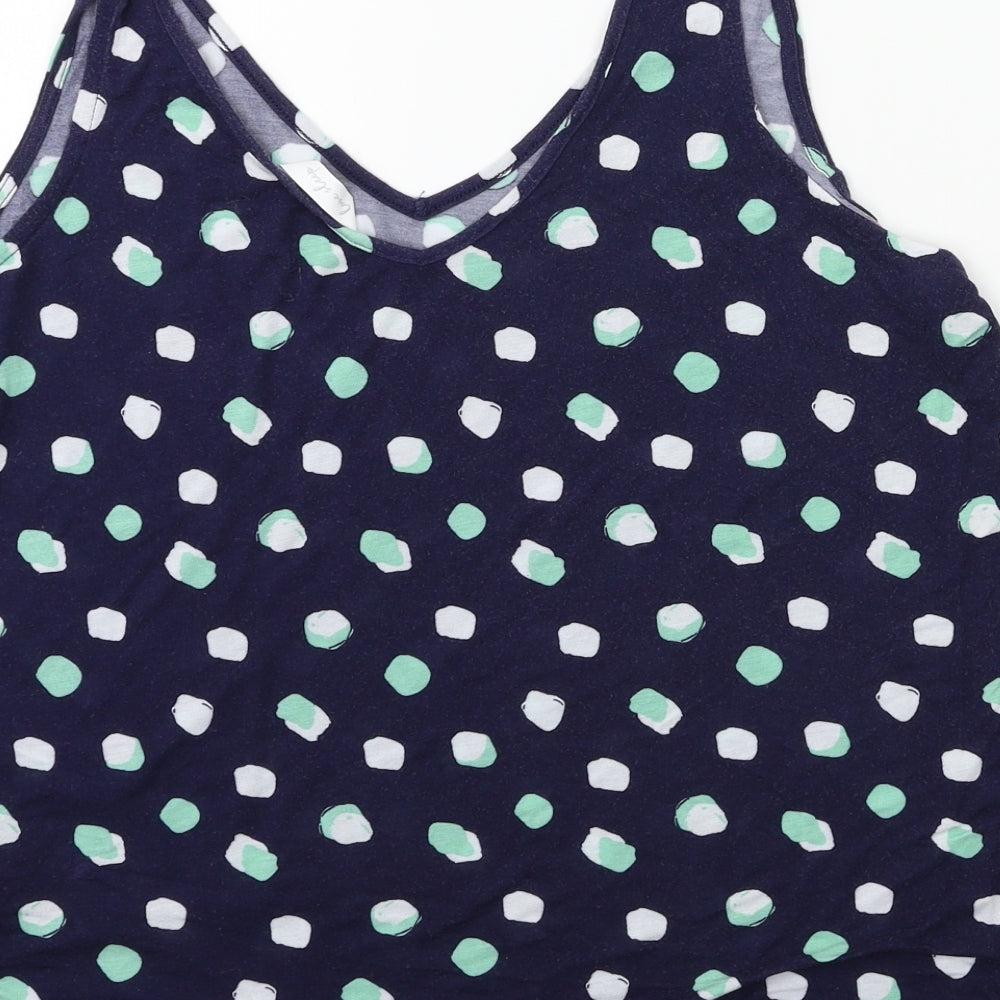 Marks and Spencer Womens Blue Floral  Basic Tank Size 12