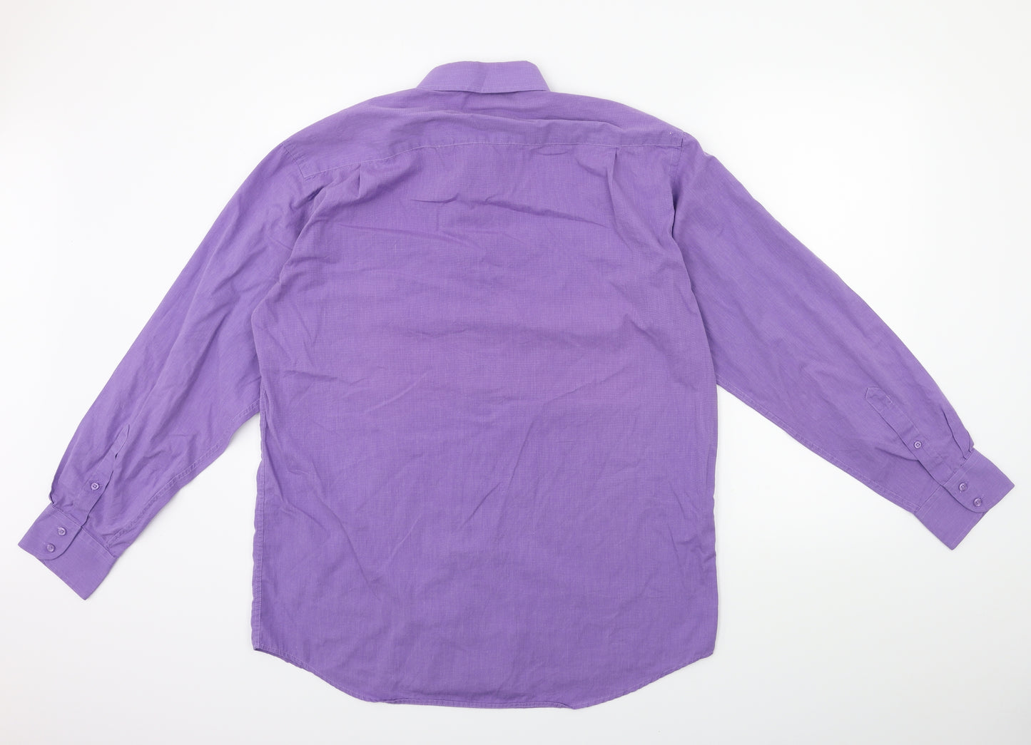 Daniel Hetcher Mens Purple    Dress Shirt Size 16