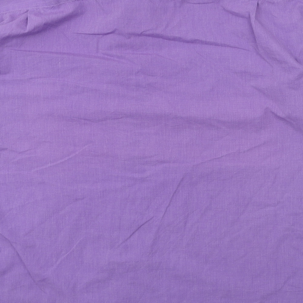 Daniel Hetcher Mens Purple    Dress Shirt Size 16