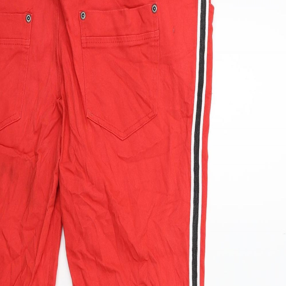 Rainbow Womens Red Striped  Trousers  Size 20 L31 in