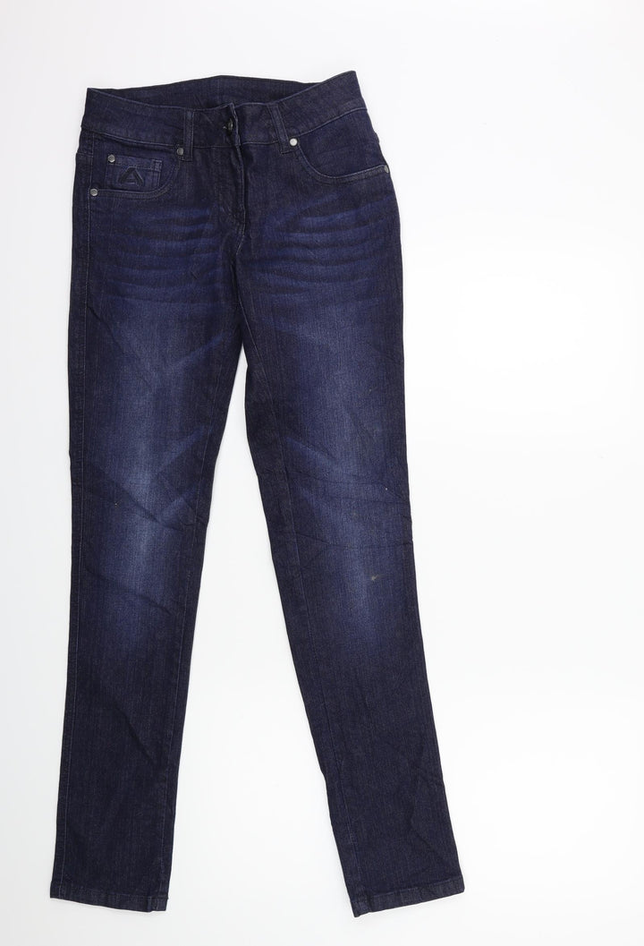 Preworn Womens Blue  Denim Skinny Jeans Size 25 in L32 in