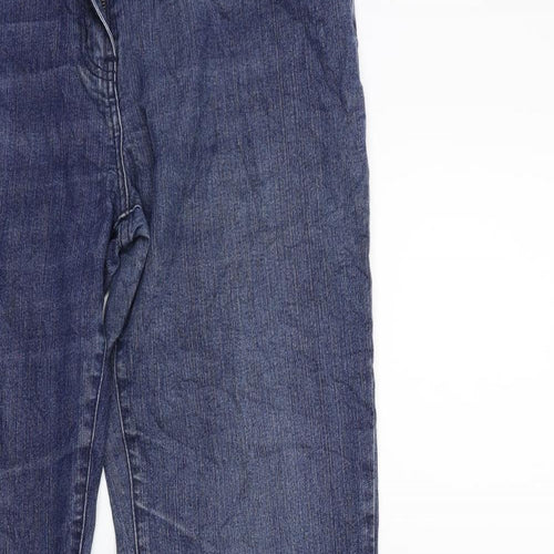 nicoli Womens Blue  Denim Straight Jeans Size 12 L31 in