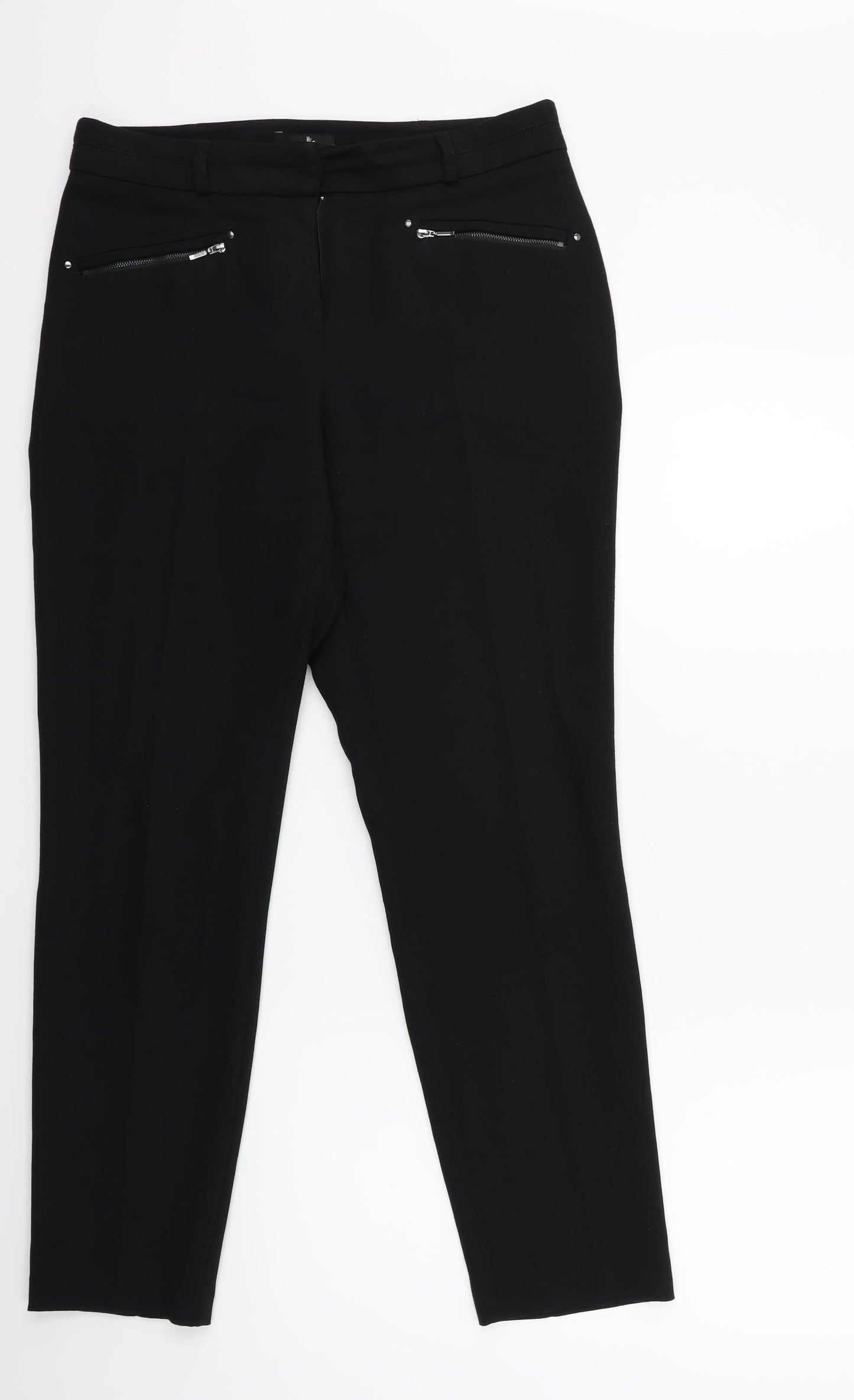 Wallis Womens Black   Trousers  Size 12 L29 in
