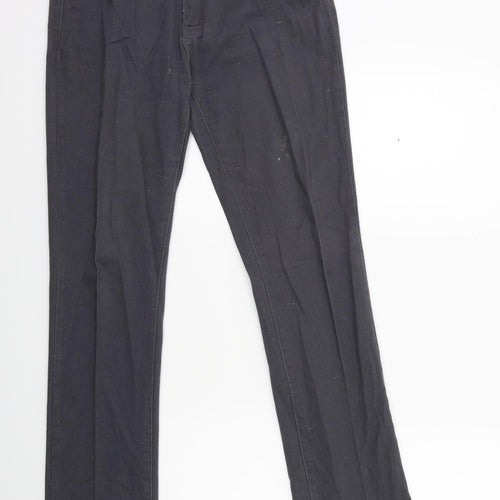 Simply chic Womens Grey  Denim Straight Jeans Size 12 L30 in