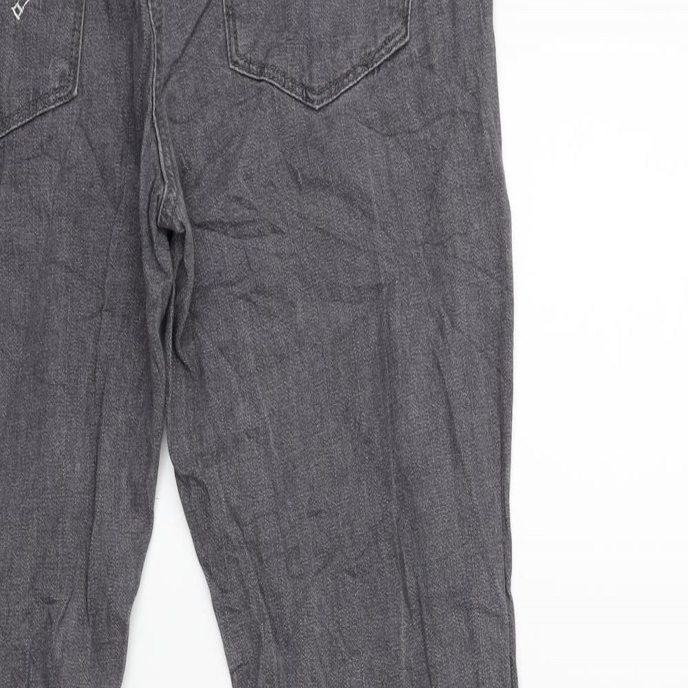 Simply Be Womens Grey  Denim Flared Jeans Size 12 L30 in