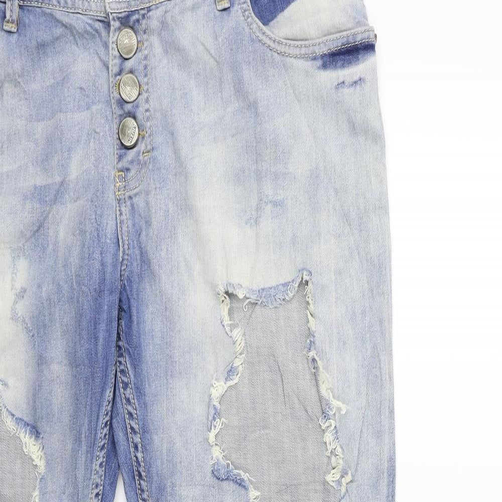 LIUZIN Womens Blue  Denim Mom Jeans Size 30 in L30 in