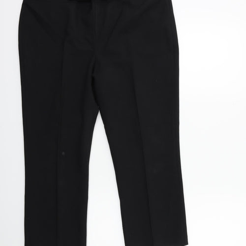 qdos Womens Black   Trousers  Size 16 L23 in
